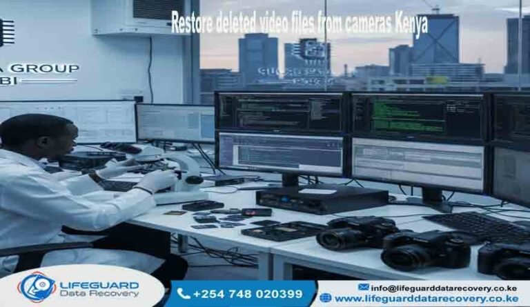 Restore deleted video files from cameras Kenya
