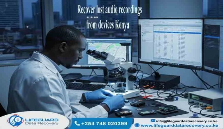 Recover lost audio recordings from devices Kenya