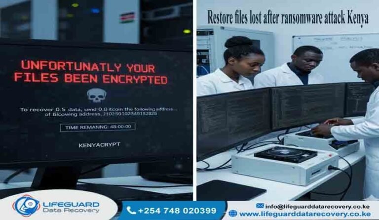 Restore files lost after ransomware attack Kenya
