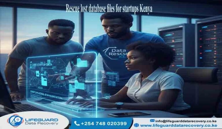 Rescue lost database files for startups Kenya